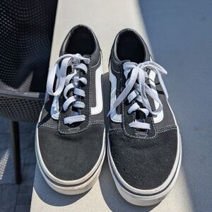 Vans Women's Classic Black and White Suede Lace Ups.